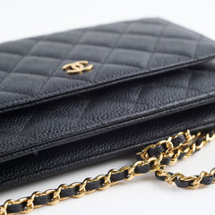Chanel Wallet On Chain WOC Caviar Black GHW