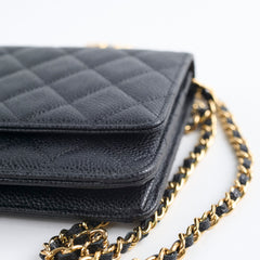 Chanel Wallet On Chain WOC Caviar Black GHW