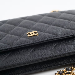 Chanel Wallet On Chain WOC Caviar Black GHW