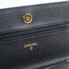 Chanel Wallet On Chain WOC Caviar Black GHW