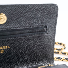 Chanel Wallet On Chain WOC Caviar Black GHW