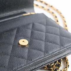Chanel Wallet On Chain WOC Caviar Black GHW