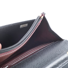 Chanel Wallet On Chain WOC Caviar Black GHW