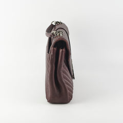 Saint Laurent College Burgundy Large