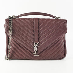 Saint Laurent College Burgundy Large