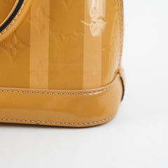 Louis Vuitton Alma BB Patent Stripe Yellow