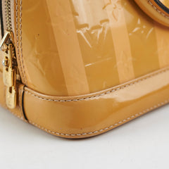 Louis Vuitton Alma BB Patent Stripe Yellow