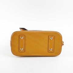 Louis Vuitton Alma BB Patent Stripe Yellow