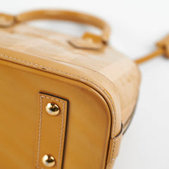 Louis Vuitton Alma BB Patent Stripe Yellow