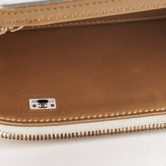 Chanel Vanity Pearl Crush White Lambskin