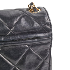 Chanel Vintage Lambskin Black Shoulder Bag
