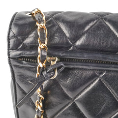 Chanel Vintage Lambskin Black Shoulder Bag