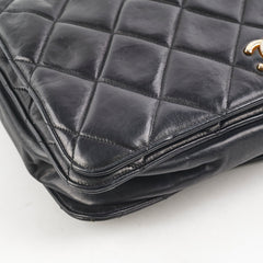 Chanel Vintage Lambskin Black Shoulder Bag