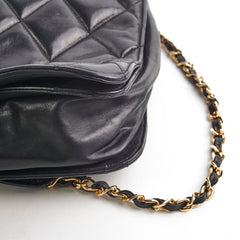 Chanel Vintage Lambskin Black Shoulder Bag