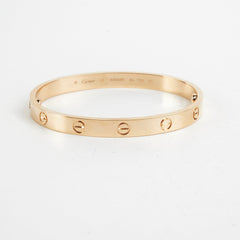 Cartier Love Bracelet Size 17 Yellow Gold 2024