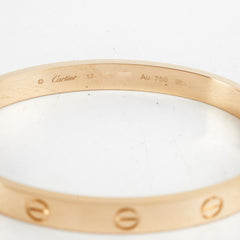 Cartier Love Bracelet Size 17 Yellow Gold 2024