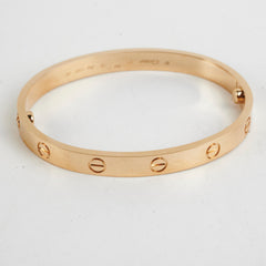 Cartier Love Bracelet Size 17 Yellow Gold 2024