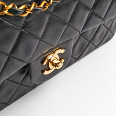 Chanel Vintage Medium/Large Double Classic Flap Black