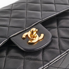Chanel Vintage Medium/Large Double Classic Flap Black