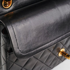 Chanel Vintage Medium/Large Double Classic Flap Black