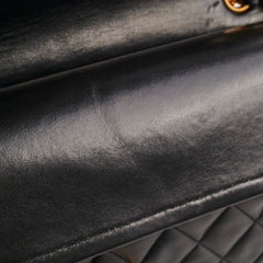 Chanel Vintage Medium/Large Double Classic Flap Black