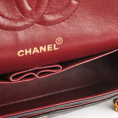 Chanel Vintage Medium/Large Double Classic Flap Black
