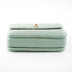 Chanel Trendy CC Chevron Light Green Aqua 25 series