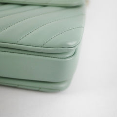 Chanel Trendy CC Chevron Light Green Aqua 25 series