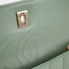 Chanel Trendy CC Chevron Light Green Aqua 25 series