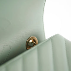 Chanel Trendy CC Chevron Light Green Aqua 25 series