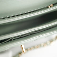 Chanel Trendy CC Chevron Light Green Aqua 25 series