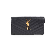 Saint Laurent Envelope Wallet Black