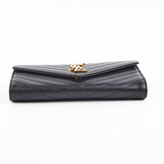 Saint Laurent Envelope Wallet Black
