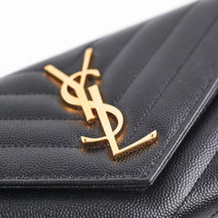 Saint Laurent Envelope Wallet Black