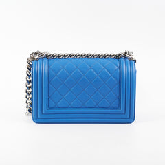 Chanel Small Boy Lambskin Blue