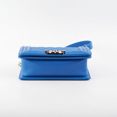 Chanel Small Boy Lambskin Blue