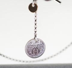 Hermes Ex-Libris Silver Necklace