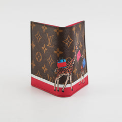 Louis Vuitton Christmas Edition Passport Case Momogram