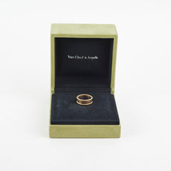Van Cleef & Arpels Yellow Gold Perlée Signature Ring 53