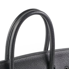 Hermes Birkin 35 Black Clemence Stamp Z Circle