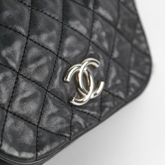 Chanel CC Lambskin Accordion Flap Black