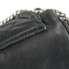 Chanel CC Lambskin Accordion Flap Black