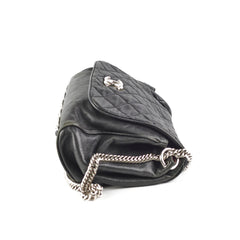 Chanel CC Lambskin Accordion Flap Black