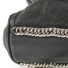 Chanel CC Lambskin Accordion Flap Black