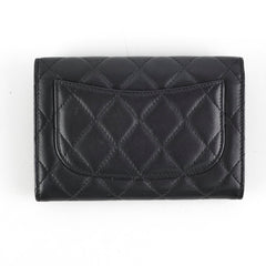 Chanel Lambskin Black Wallet - Series 19