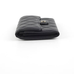 Chanel Lambskin Black Wallet - Series 19