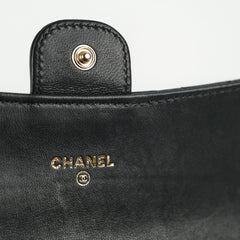 Chanel Lambskin Black Wallet - Series 19