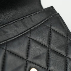 Chanel Lambskin Black Wallet - Series 19