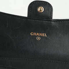 Chanel Lambskin Black Wallet - Series 19