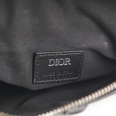 Christian Dior Mens Oblique Leather Saddle Bag